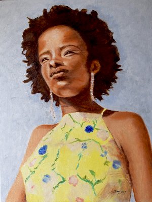 La fille à la robe jaune